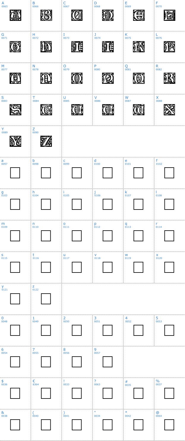 Schriftzeichen Christensen Caps Font