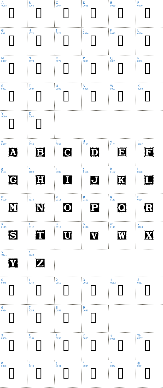 Schriftzeichen Smargana Font