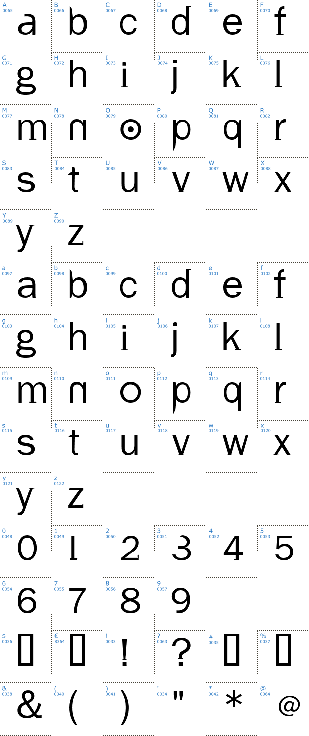 Schriftzeichen Volt Font