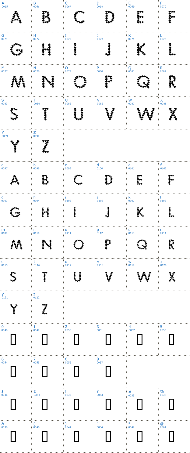 Schriftzeichen Be My Valentine Font