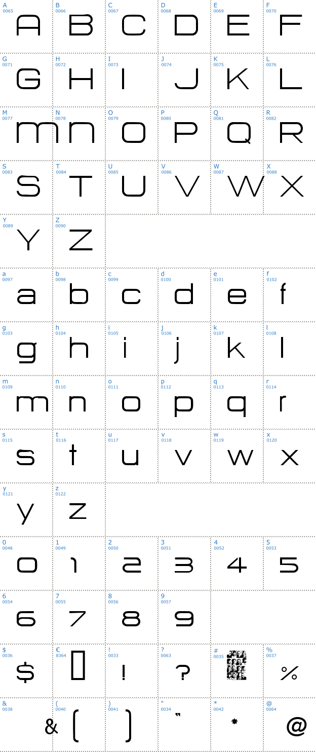 Schriftzeichen Hurtmold Font