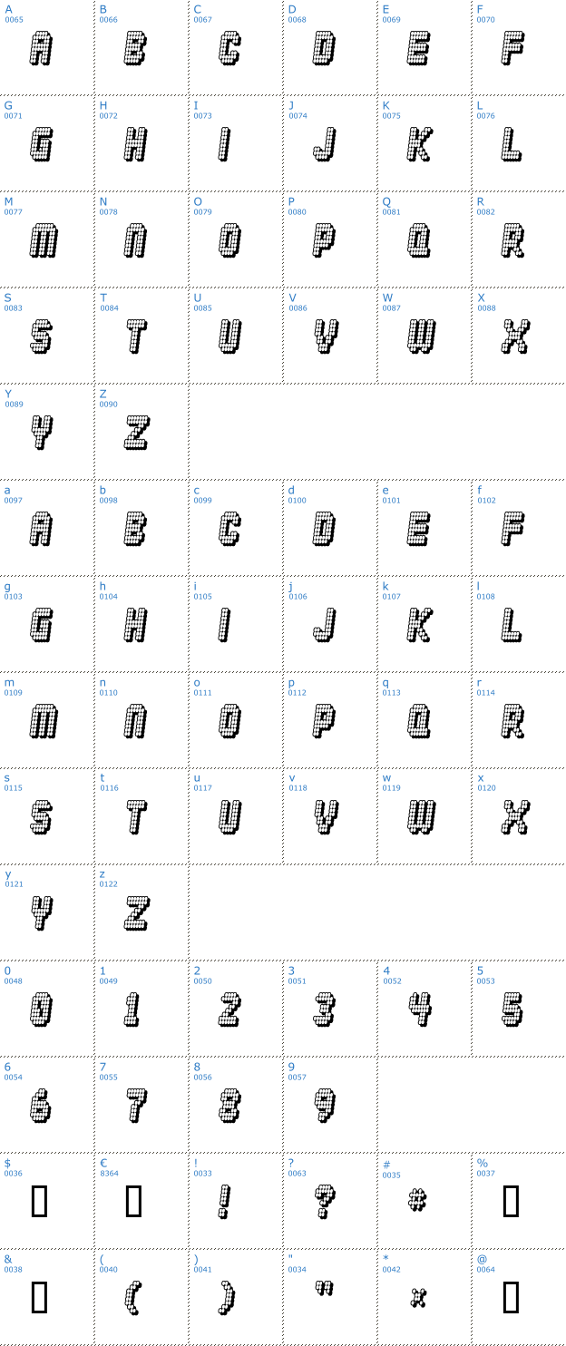 Schriftzeichen Diskoteque Font