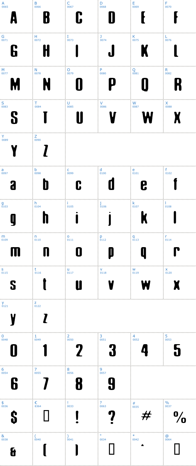 Schriftzeichen Elliot Swonger Font