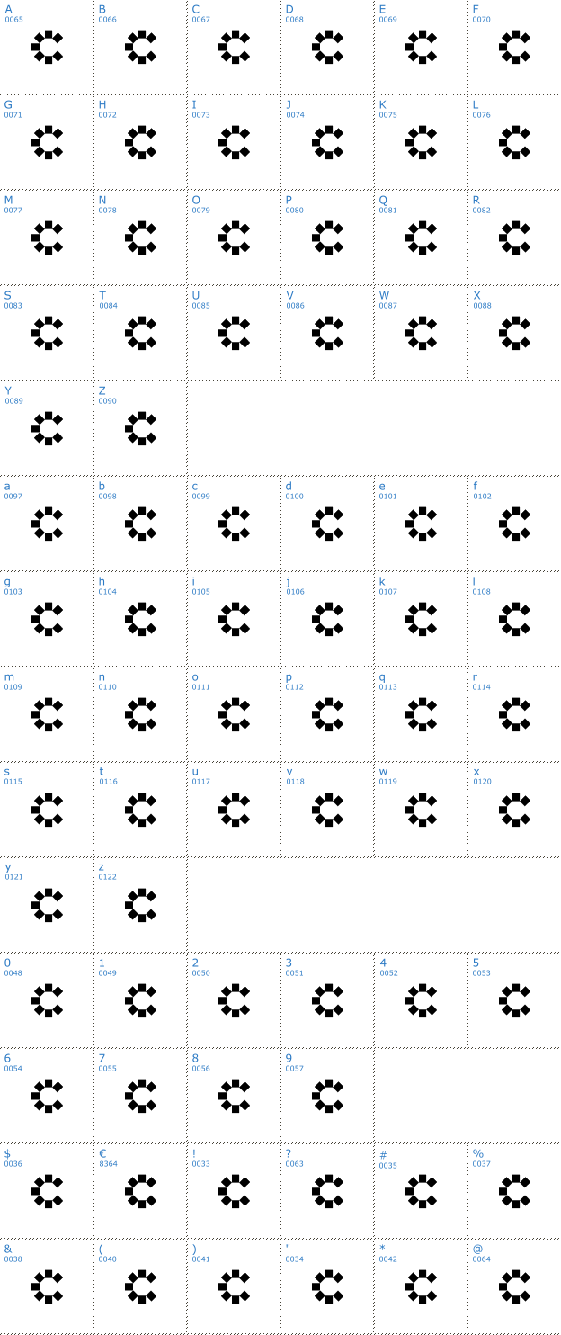 Schriftzeichen Corel Font