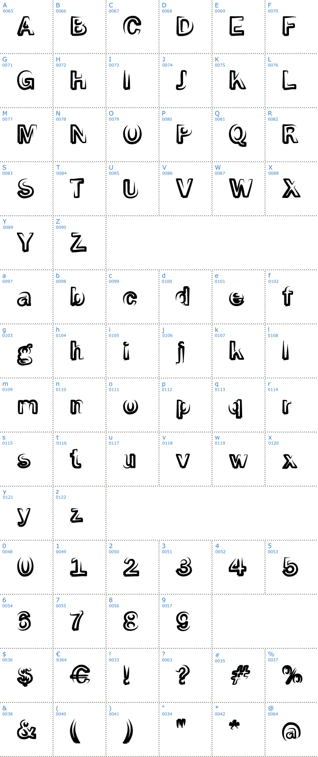 Schriftzeichen Smoke Screen Font