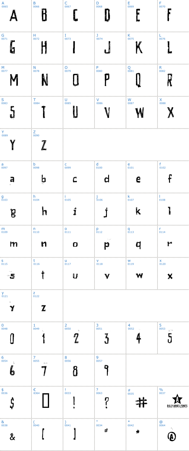 Schriftzeichen Peixe Frito Font