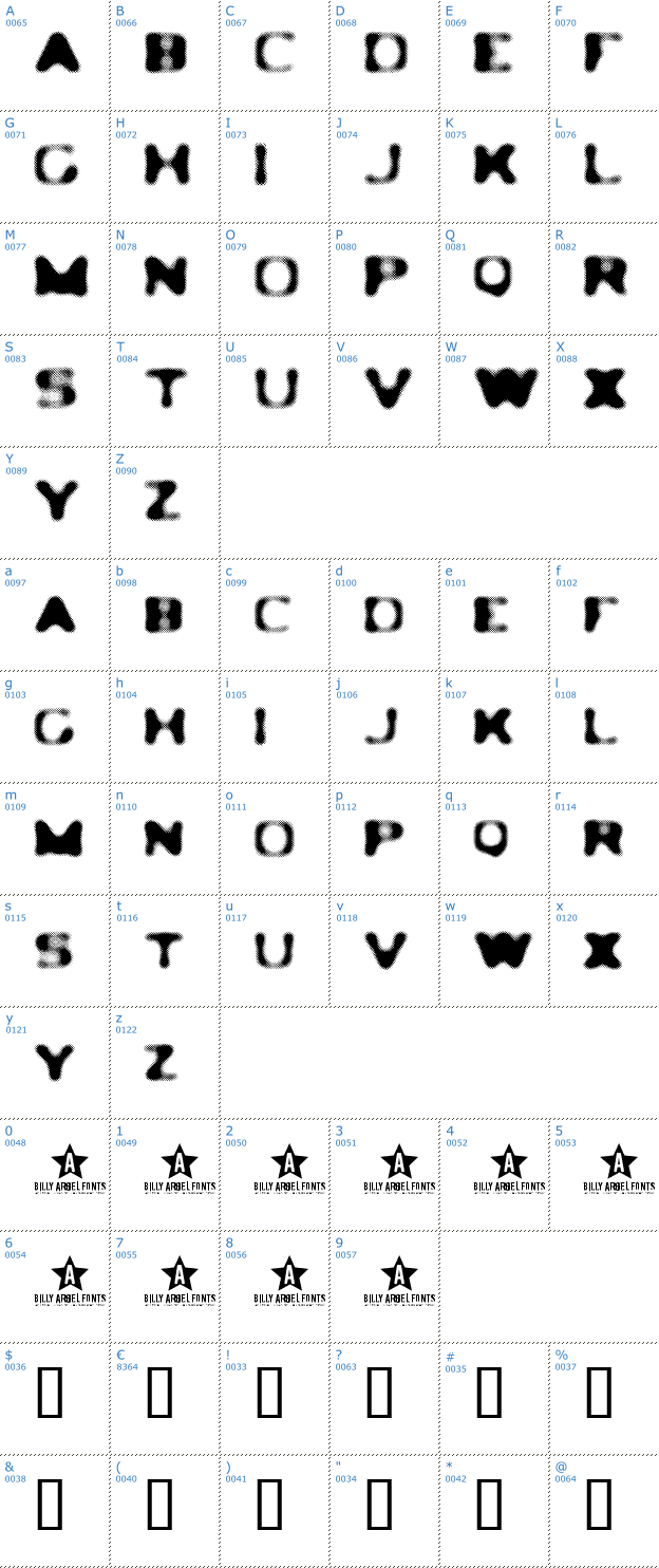 Schriftzeichen Ledlight Font