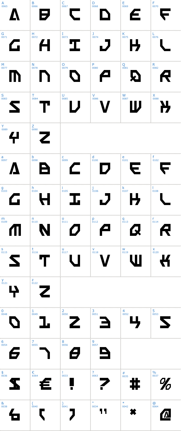 Schriftzeichen Scarab Script Font