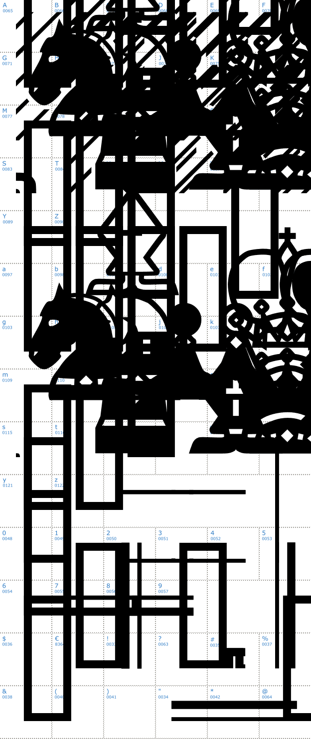 Schriftzeichen Chess-7 Font