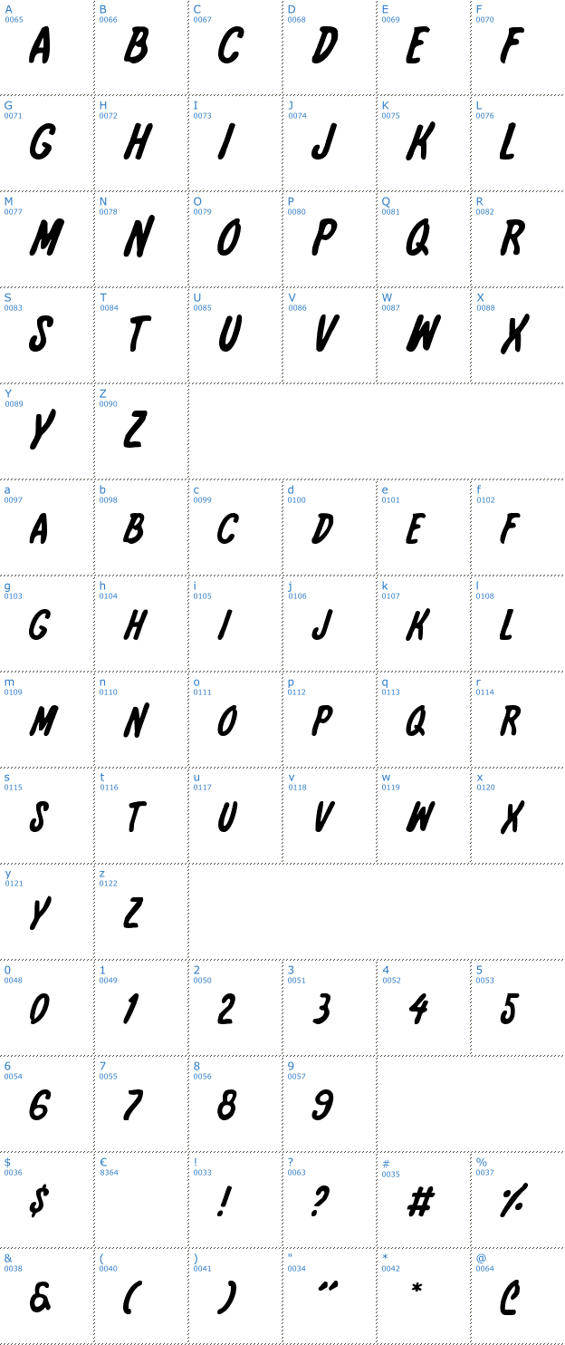 Schriftzeichen International Super Hero Font