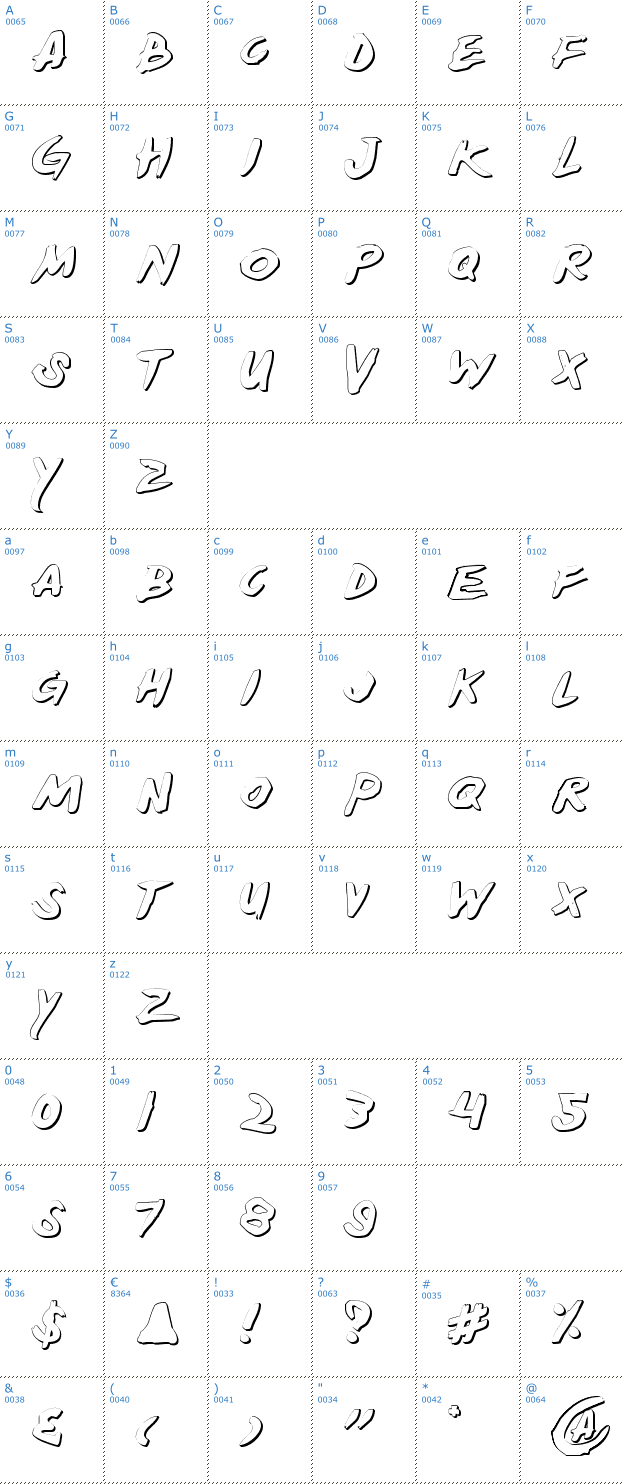 Schriftzeichen Yellow Jacket Shadow Font