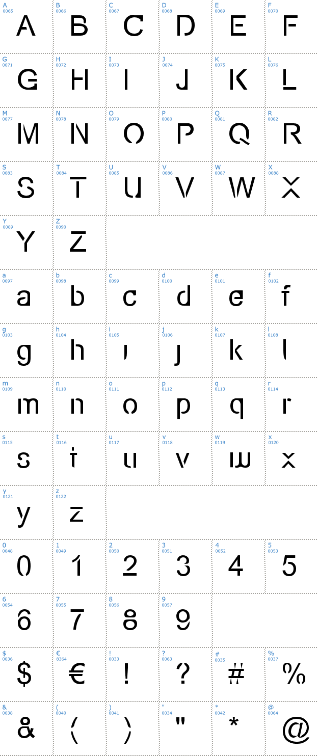 Schriftzeichen Eco-Files Font