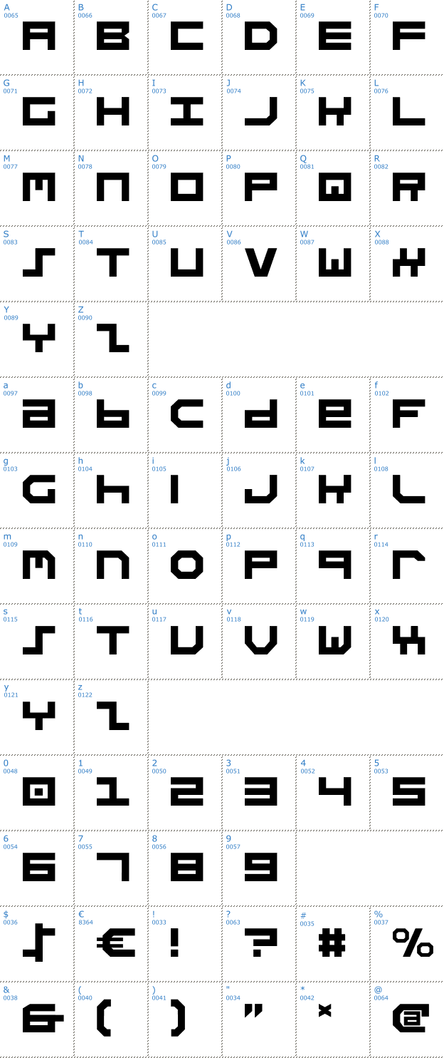 Schriftzeichen Stuntman Font