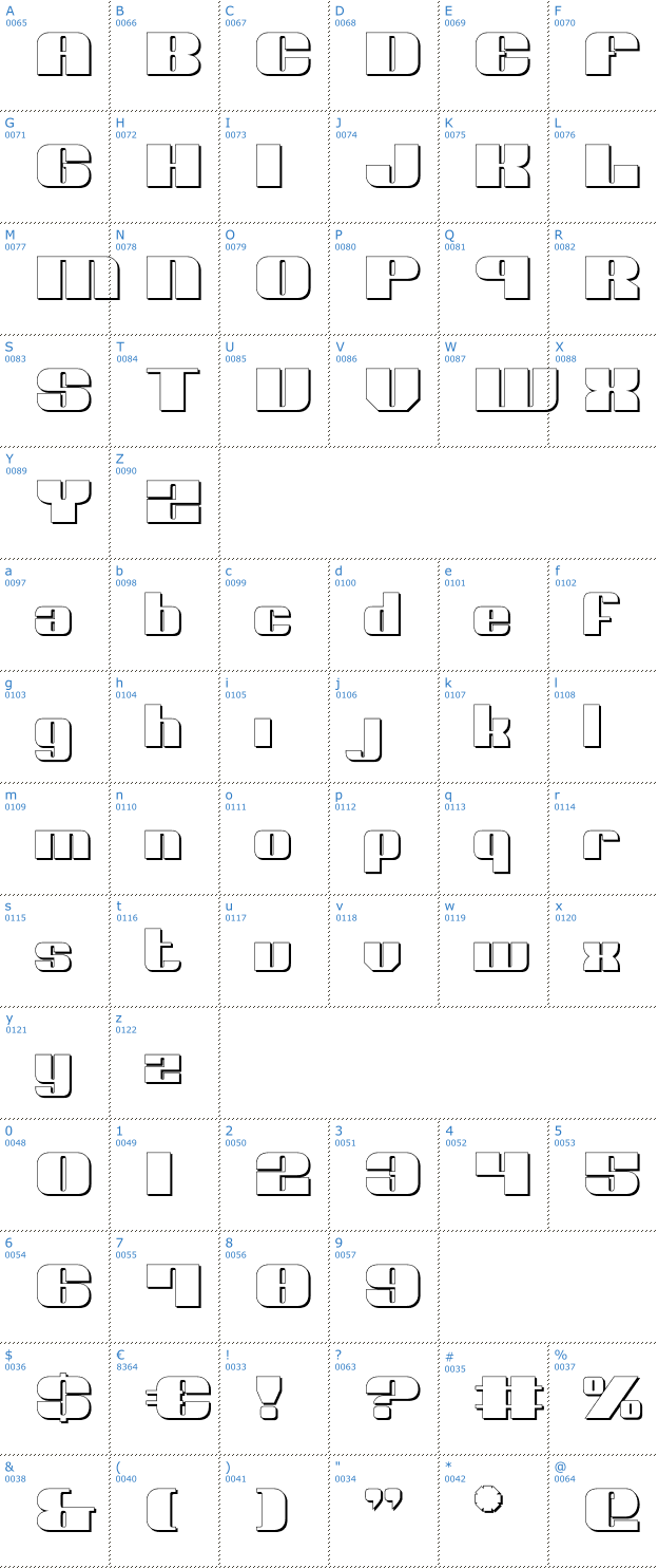 Schriftzeichen Nolo Contendre Shadow Font