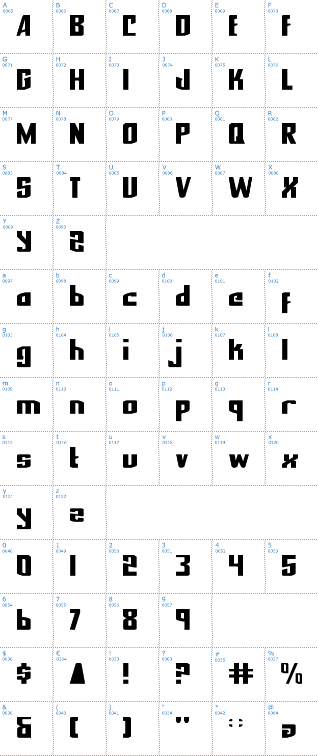 Schriftzeichen National Express Font