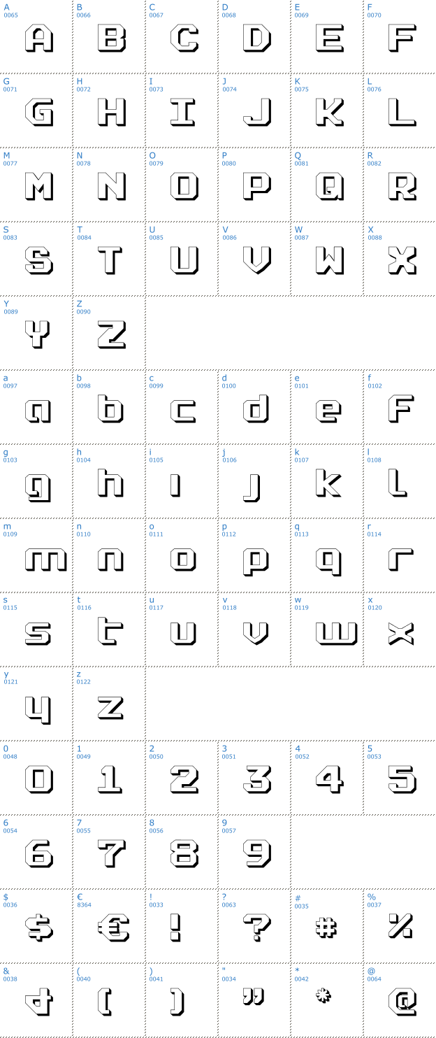 Schriftzeichen Realpolitik Shadow Font