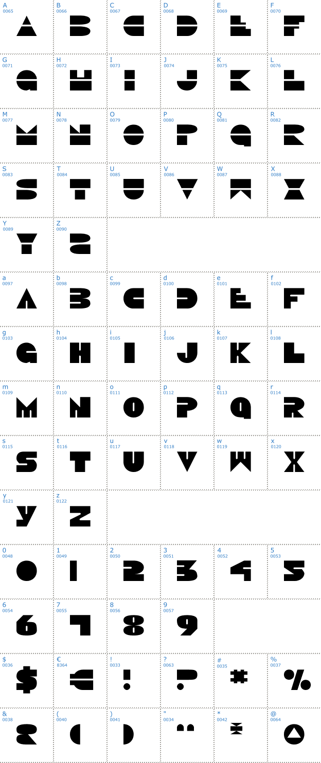 Schriftzeichen Disco Duck Font