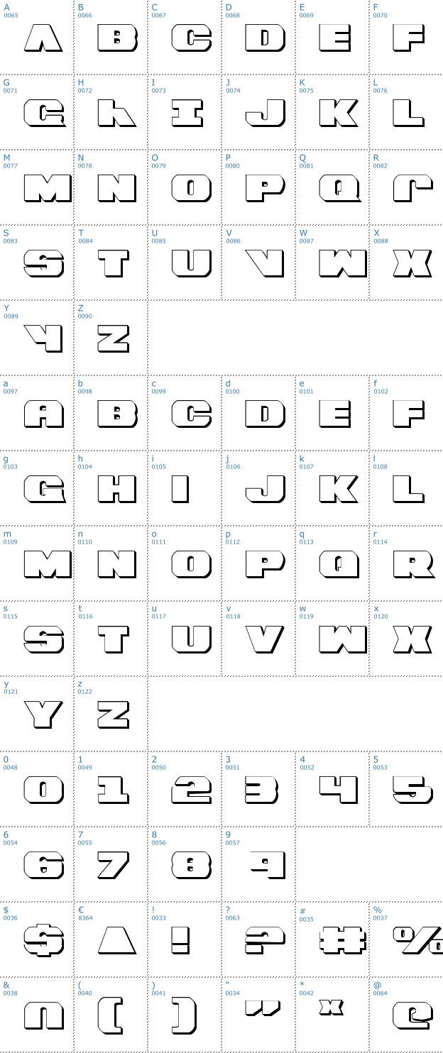 Schriftzeichen Bummer 3D Font
