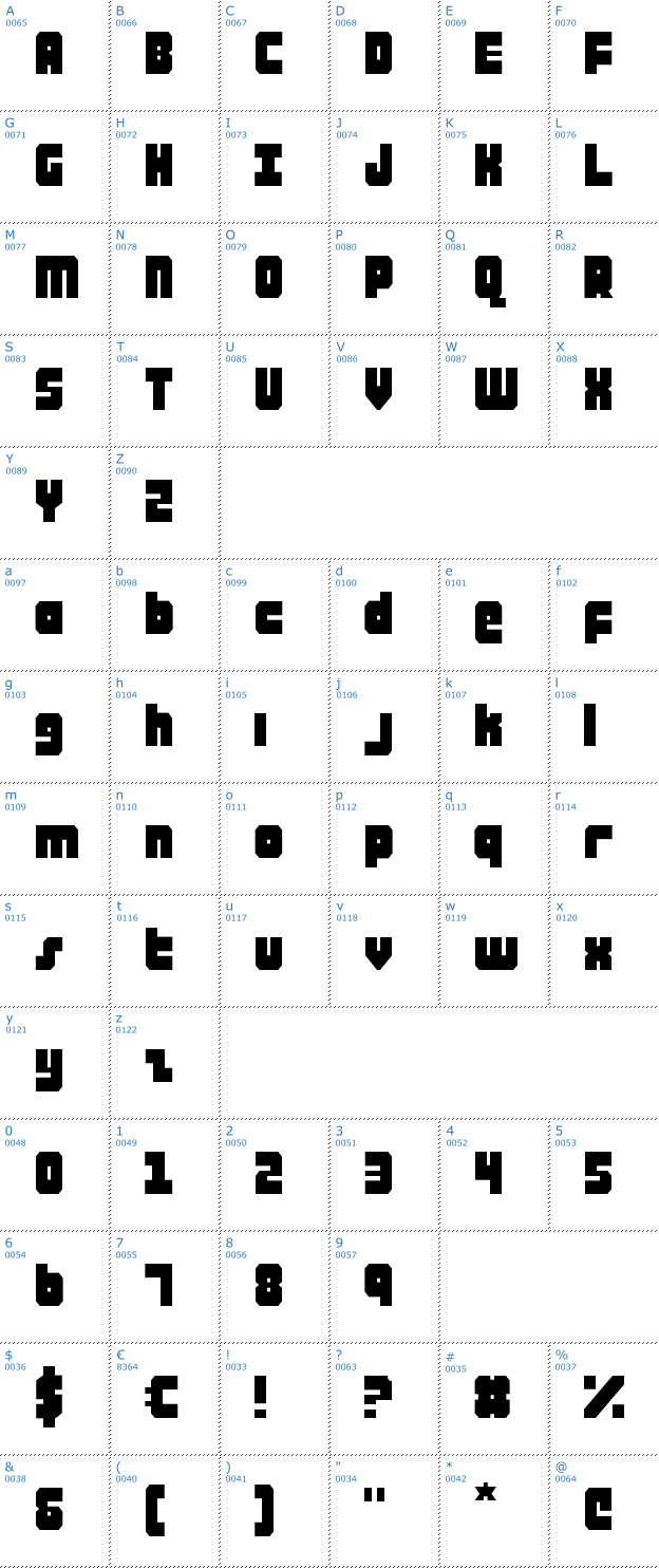 Schriftzeichen Alpha Taurus Font