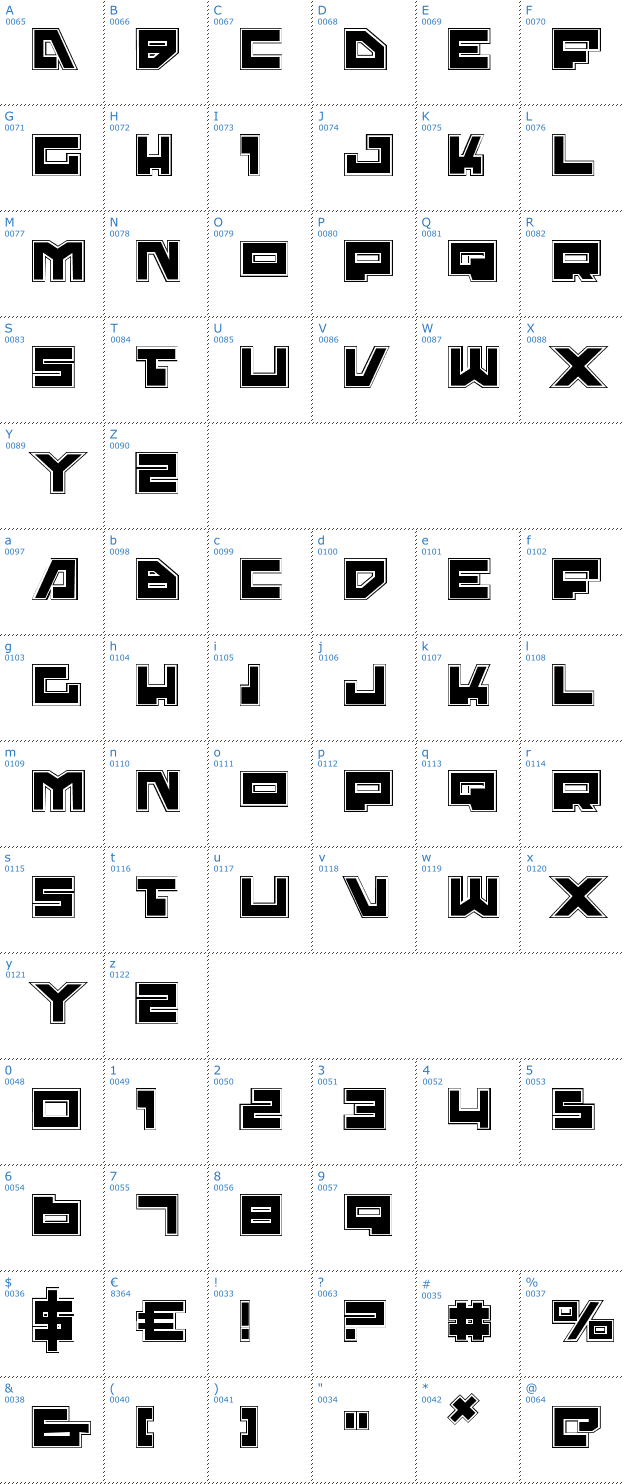 Schriftzeichen Trajia Pro Font