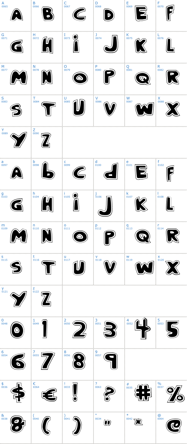 Schriftzeichen Crappity-Crap-Crap Pro Font