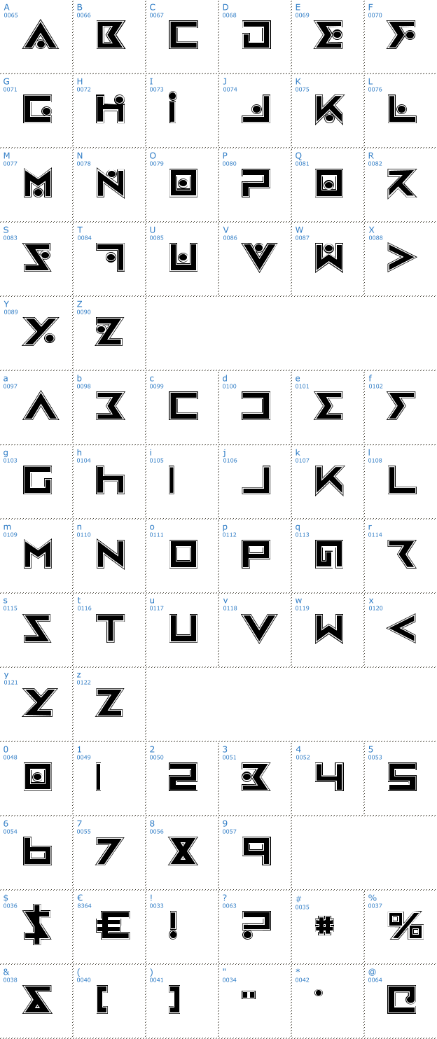 Schriftzeichen Iron Cobra Pro Font