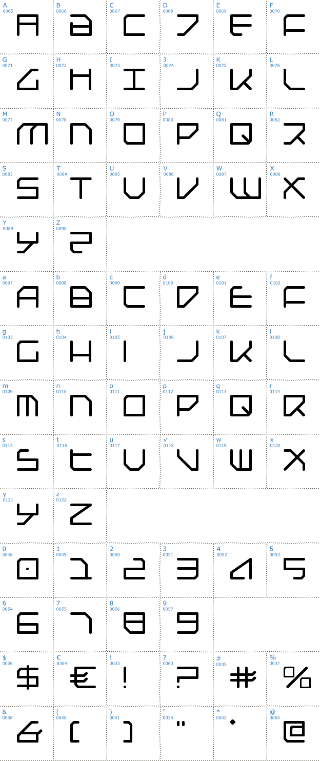 Schriftzeichen Federapolis Font
