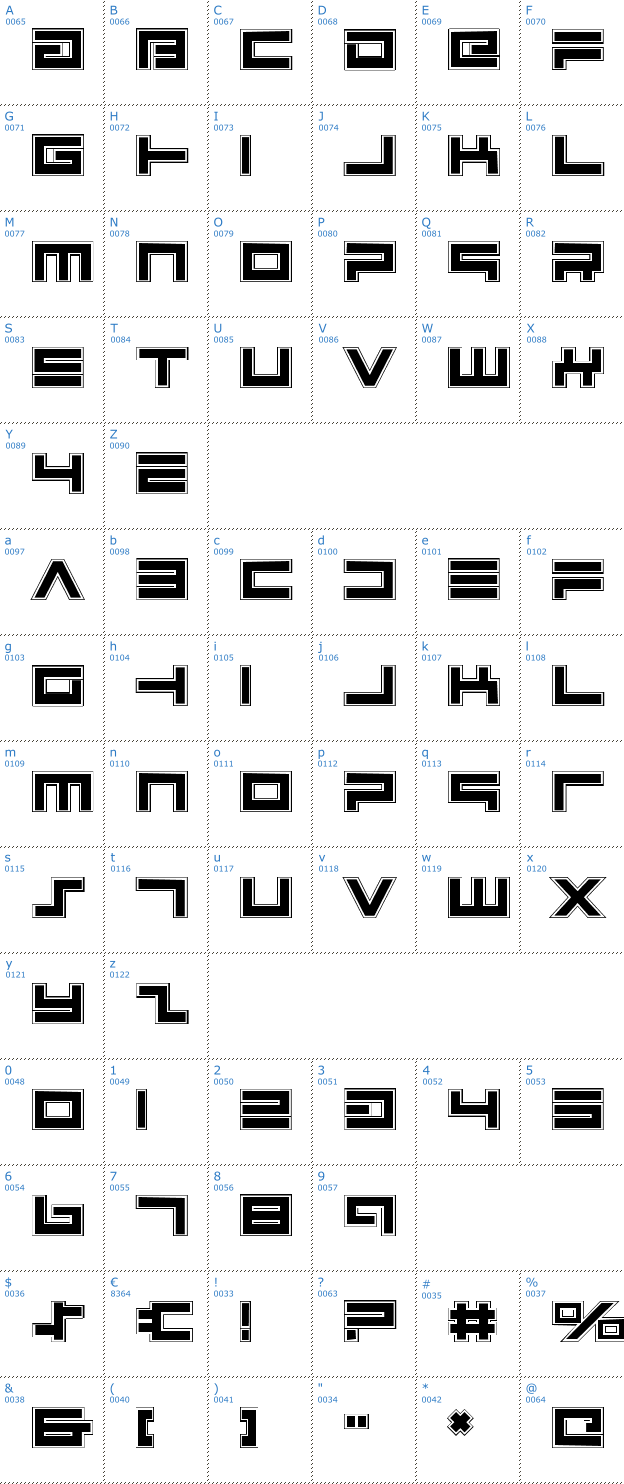 Schriftzeichen Avenger College Font