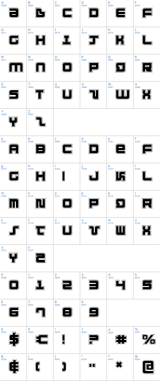 Schriftzeichen Direktor Academy Font