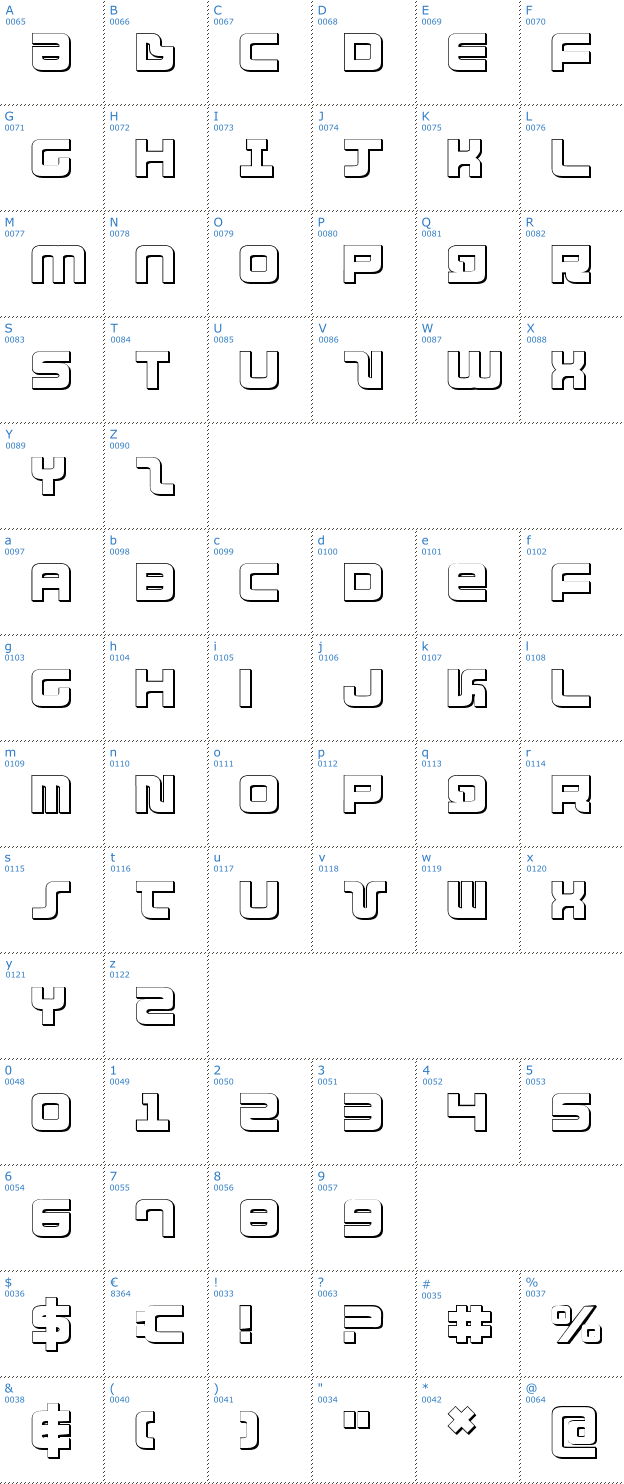 Schriftzeichen Direktor 3D Font