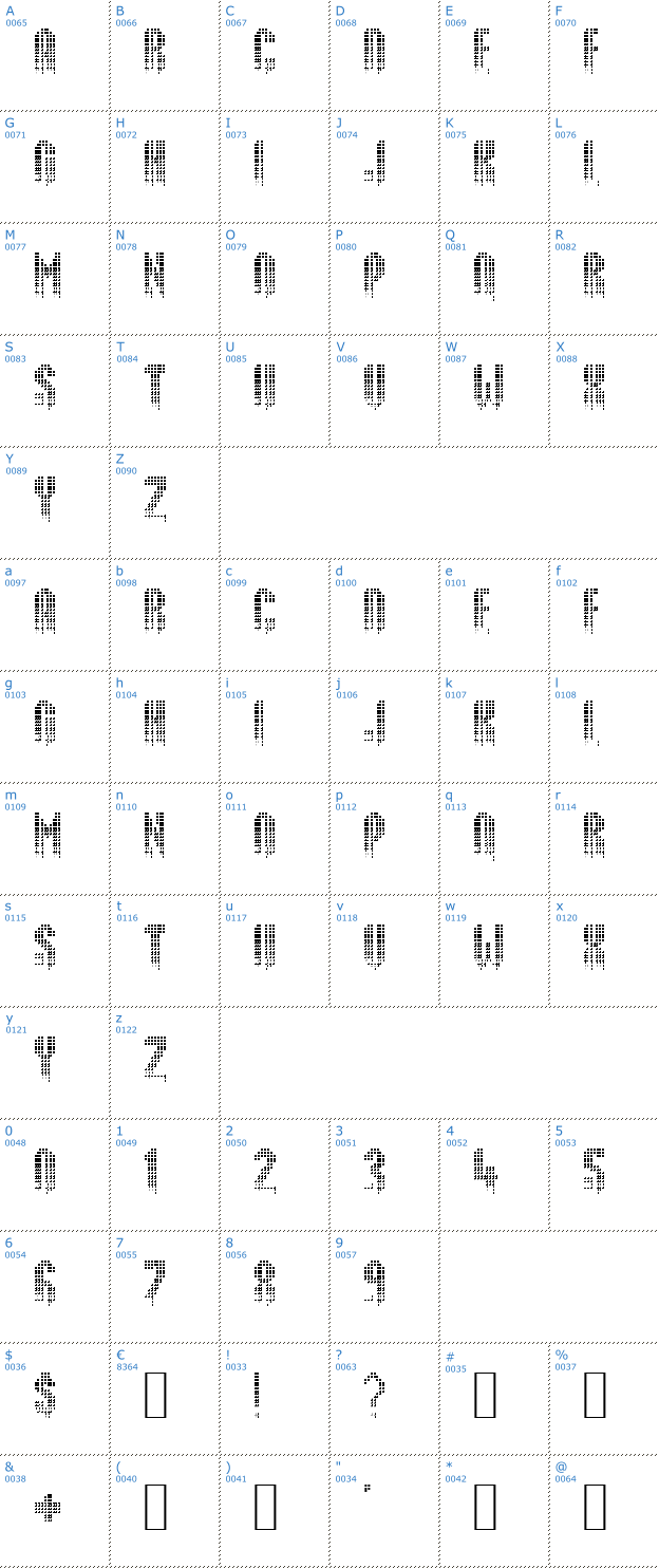Schriftzeichen Delusion Font