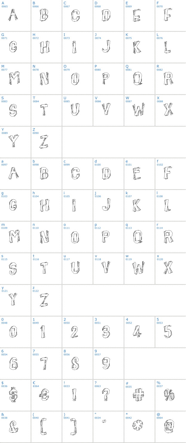 Schriftzeichen Beatnik Hayseed Font
