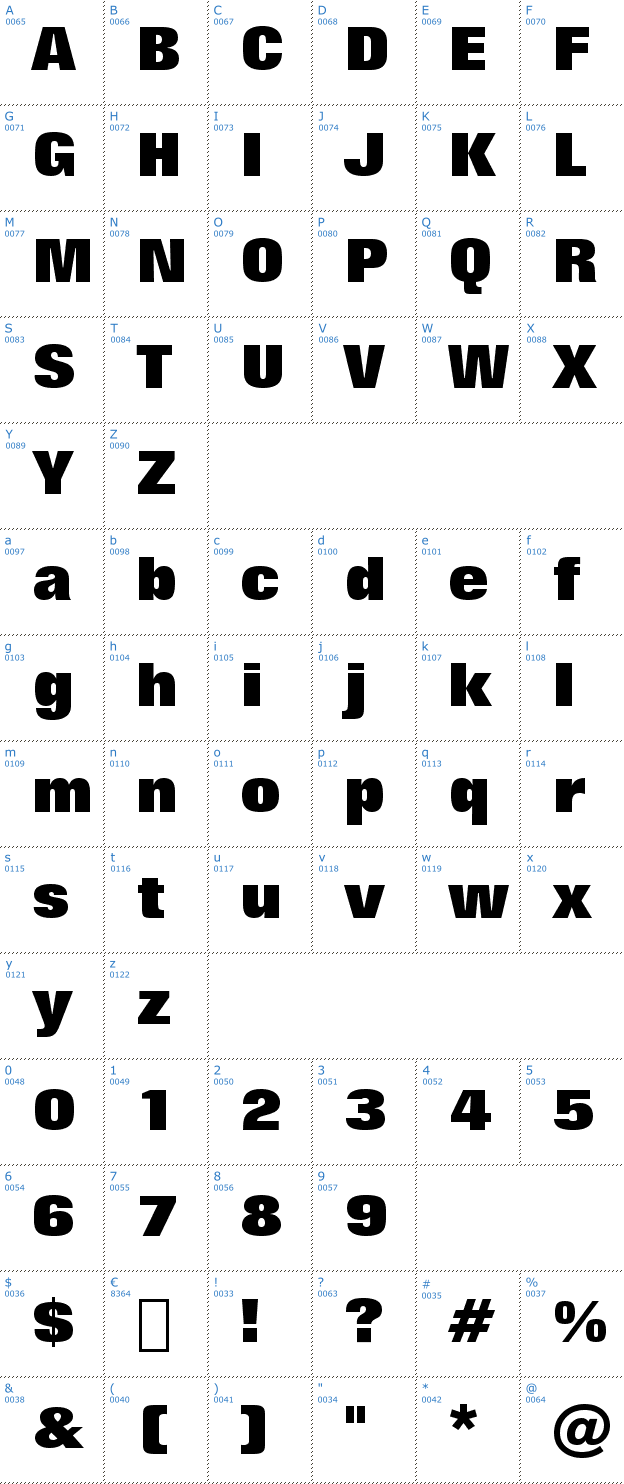 Schriftzeichen �rzte Font