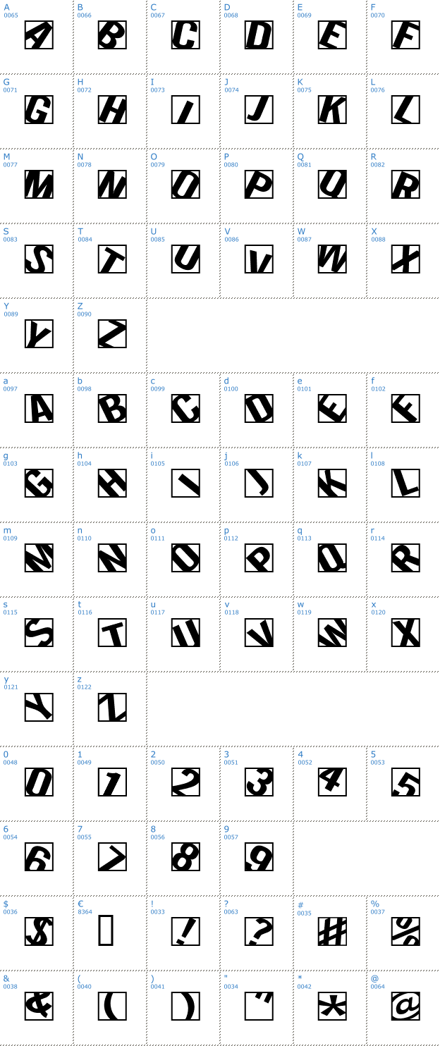 Schriftzeichen Lola Font