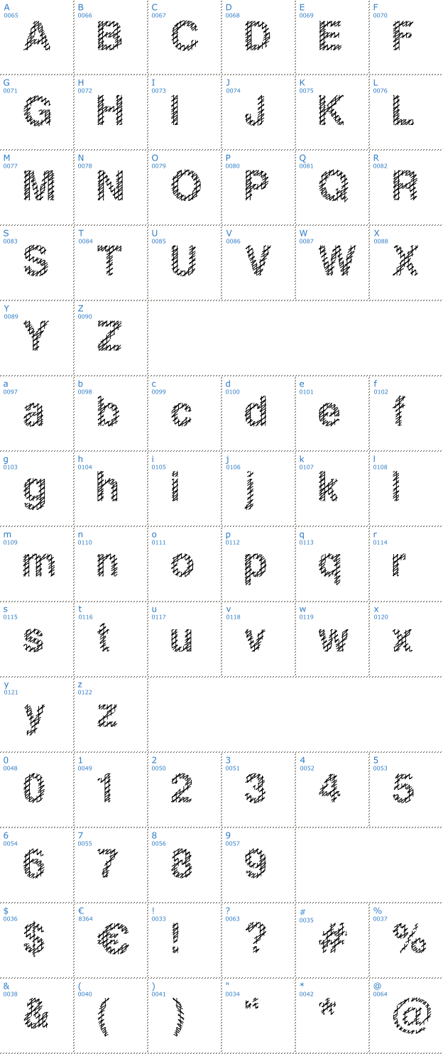 Schriftzeichen Slang King Font