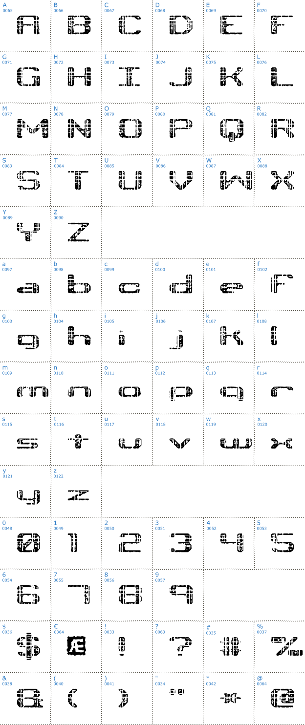Schriftzeichen Tonik Font