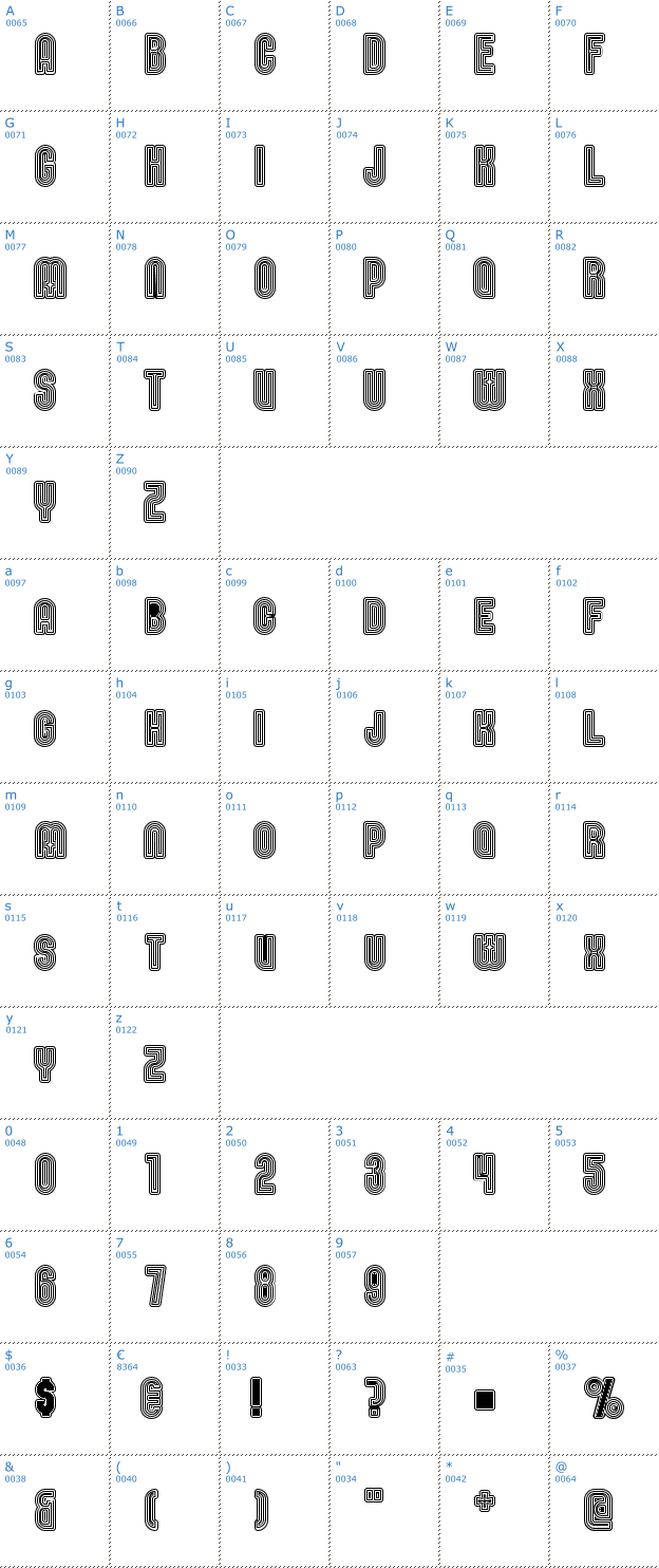 Schriftzeichen Nomatais Font