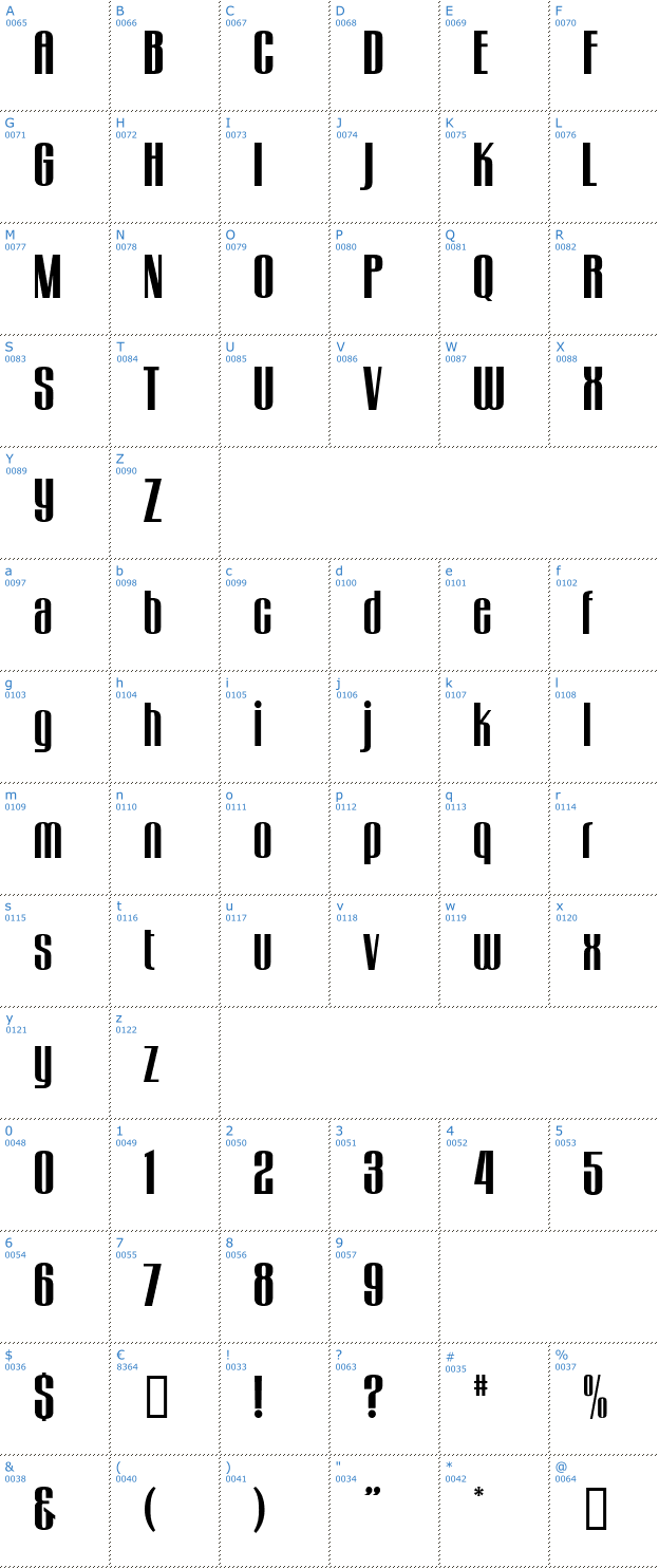 Schriftzeichen gogo�big Font
