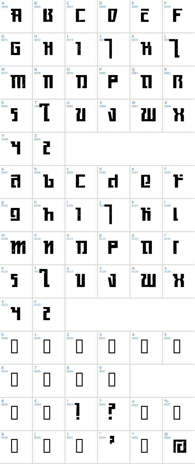 Schriftzeichen Kasikorn Font