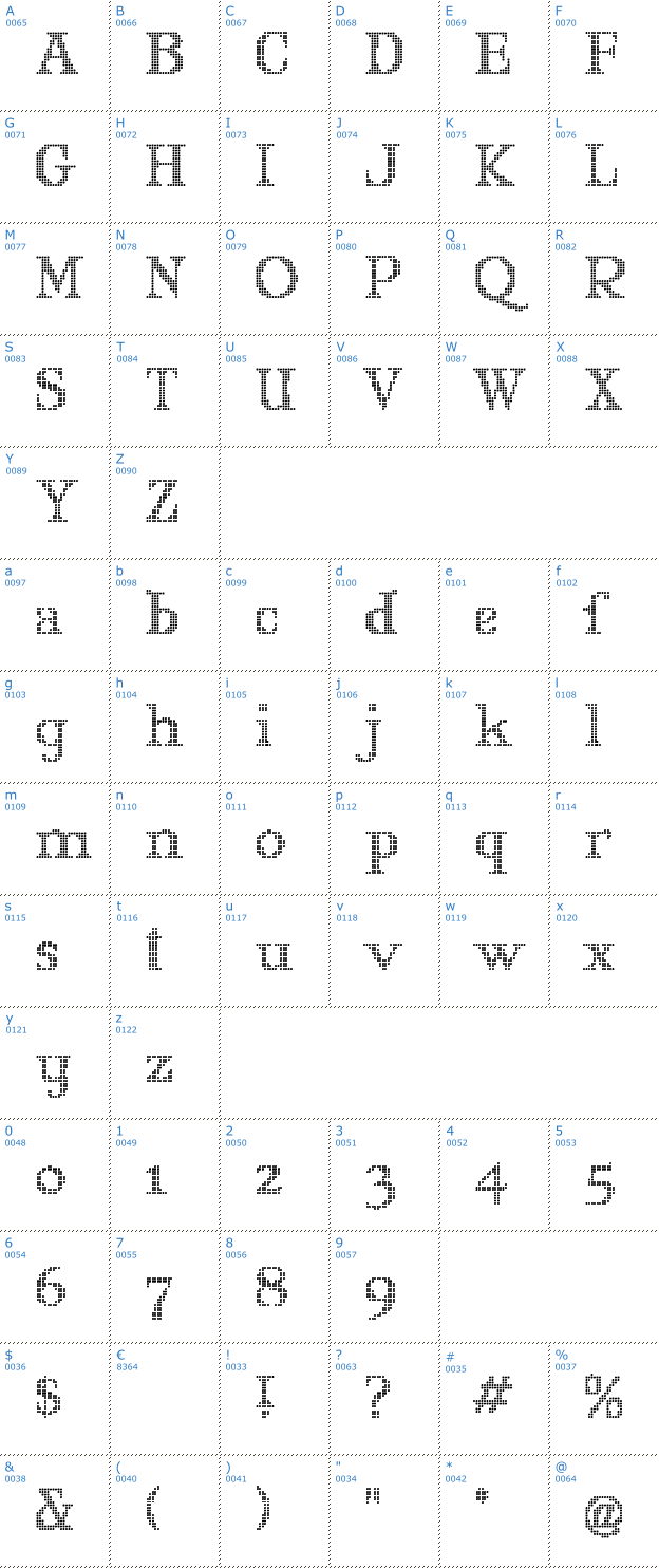 Schriftzeichen Mary Jane Olyff Font