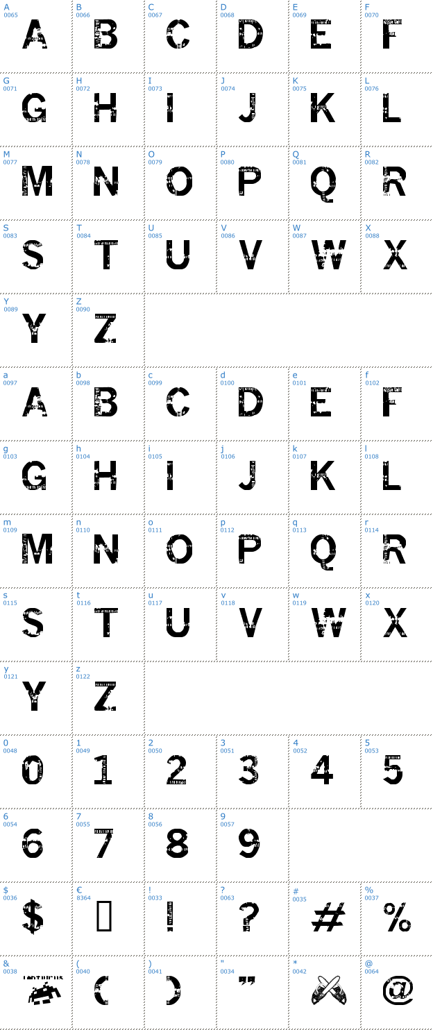 Schriftzeichen Insomnesia Font