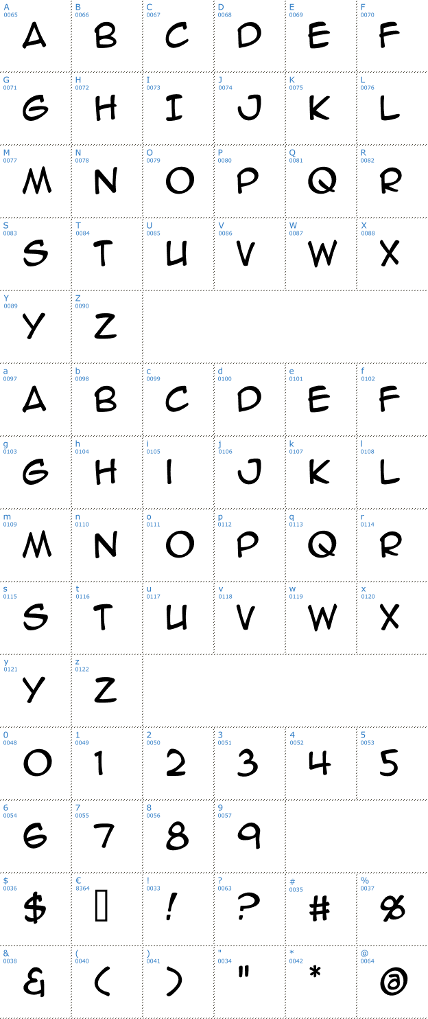 Schriftzeichen Anime Ace BB Font