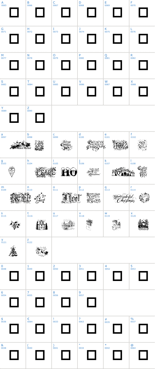 Schriftzeichen Christmas Cheer Font