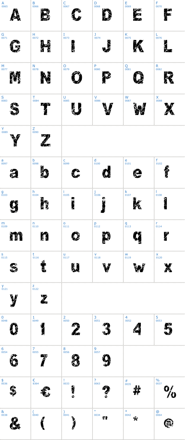 Schriftzeichen You Rook Marbelous Font