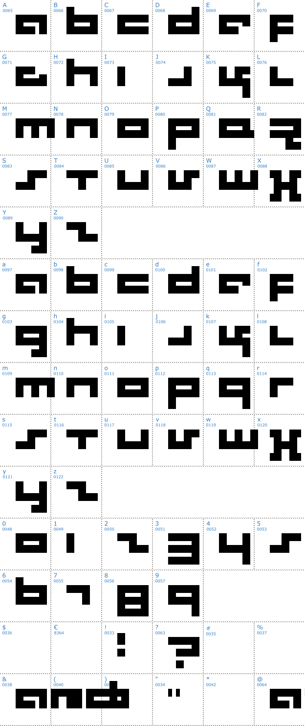 Schriftzeichen Rotek Font