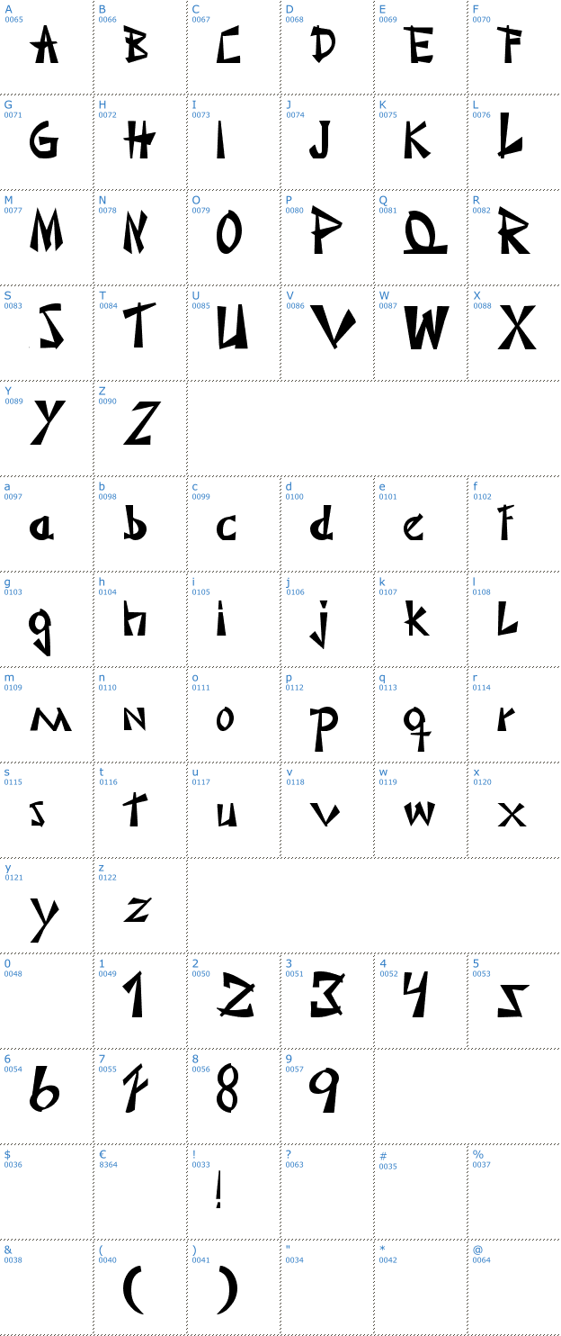 Schriftzeichen Japonesa Font