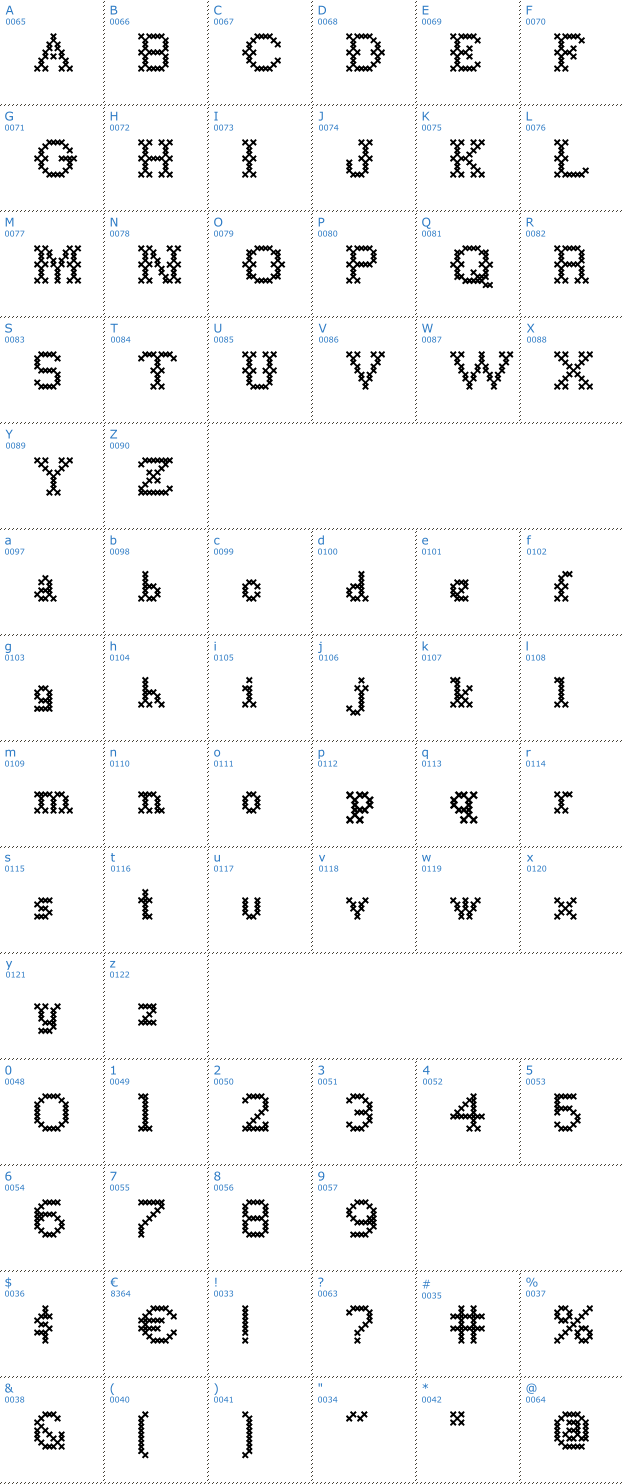 Schriftzeichen Goodbye Crewel World NF Font