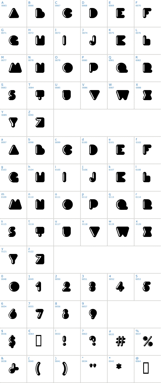 Schriftzeichen Ink Font