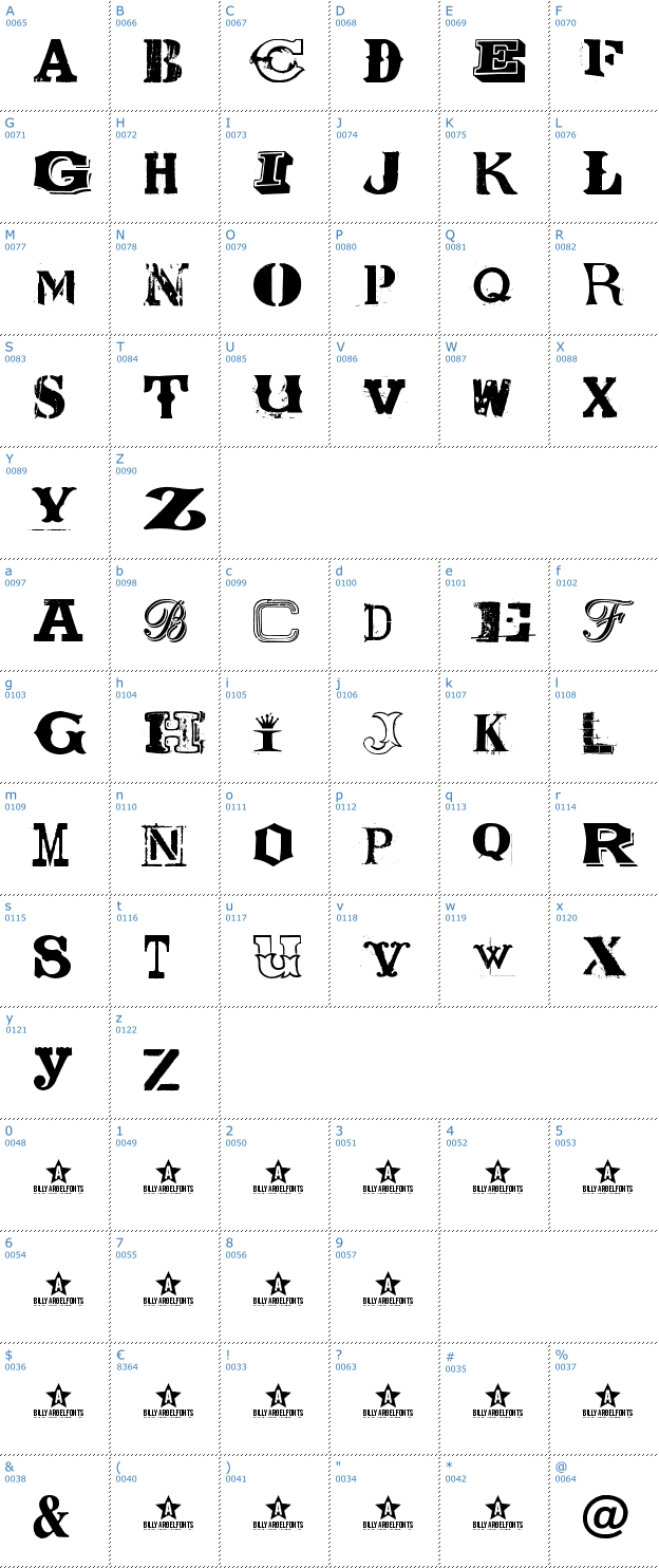 Schriftzeichen Coolector Font