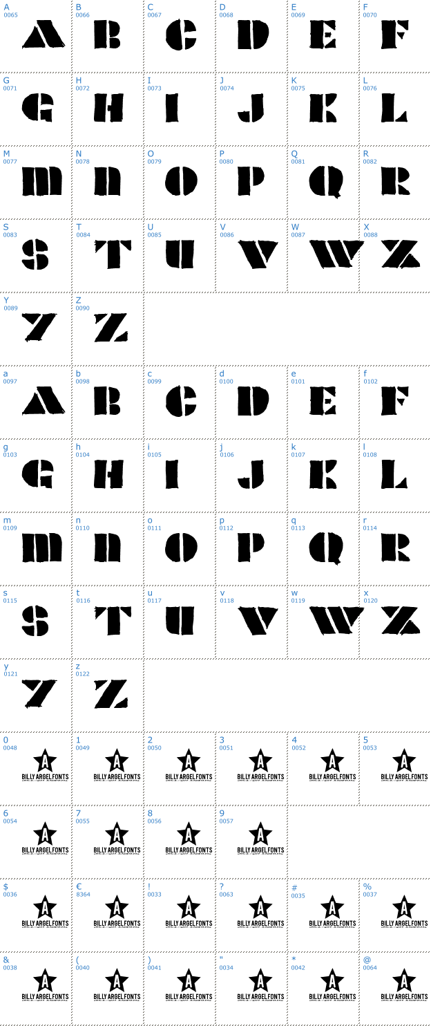 Schriftzeichen Popcorn Font